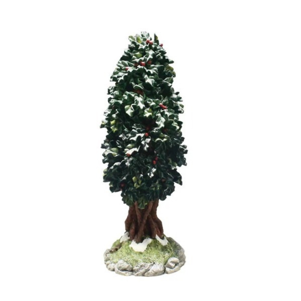 DEPT 56 VILLAGE HOLLY TREE - CHRISTMAS VILLAGE ACCESSORY - RETIRED